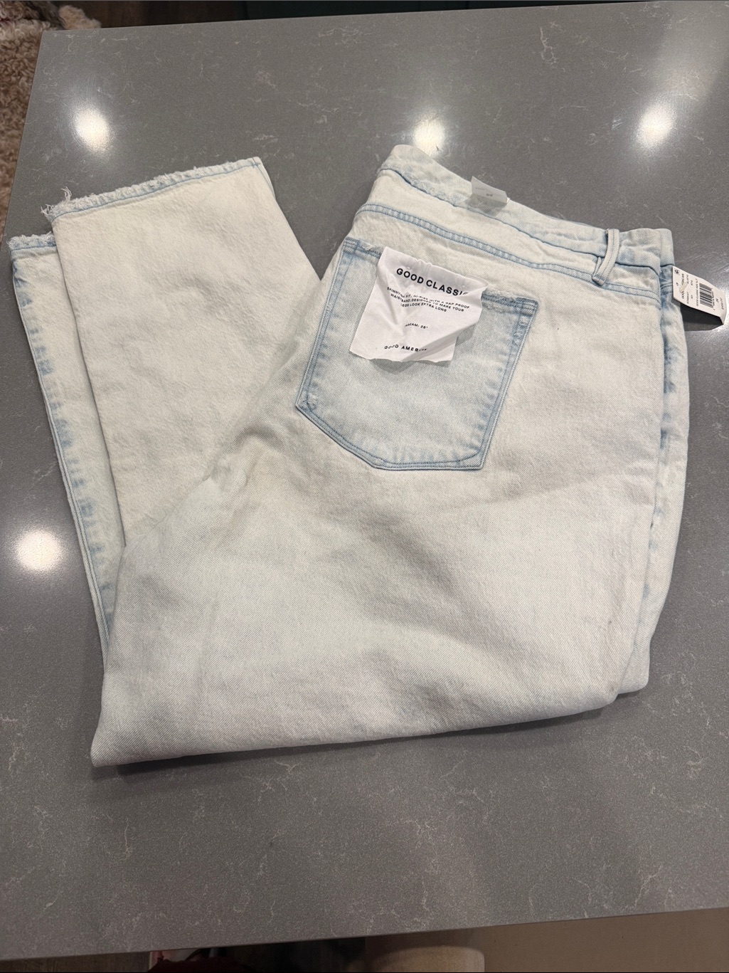 Good American Light Blue Straight Jeans